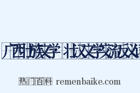 广西壮族文学·壮汉文学交流反义词是什么意思的图片